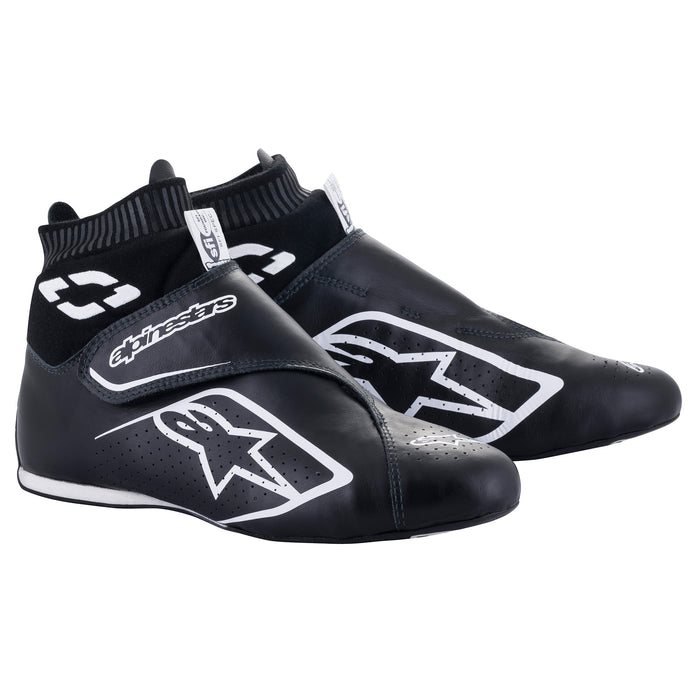 Alpinestars Supermono V2 US Racing Shoes SFI - Black/White - Pair - Fast Racer