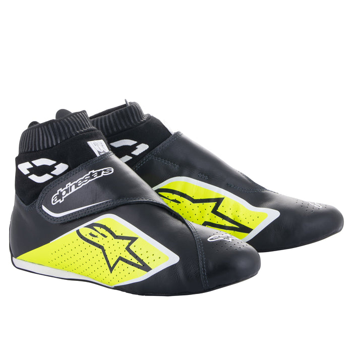 Alpinestars Supermono V2 US Racing Shoes SFI - Black/Yelllow - Pair - Fast Racer