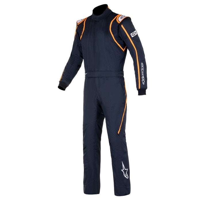 Alpinestars GP RACE V2 Bootcut Racing Suit - FIA and SFI - Black/White/Orange Fluo - Fast Racer 