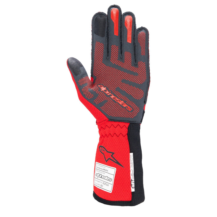 Alpinestars Tech-1 ZX V4 Racing Glove - Red/Black - Internal - Fast Racer