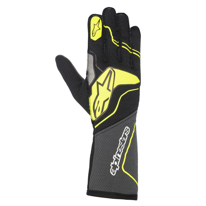 Alpinestars Tech-1 ZX V3 Racing Glove - Black/Yellow - Ext - Fast Racer