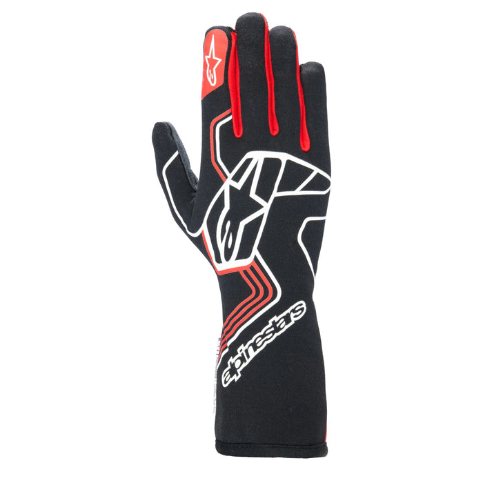 Alpinestars Tech-1 Race V4 Racing Glove - FIA and SFI 3.3 Rated - Black/Red - Fast Racer