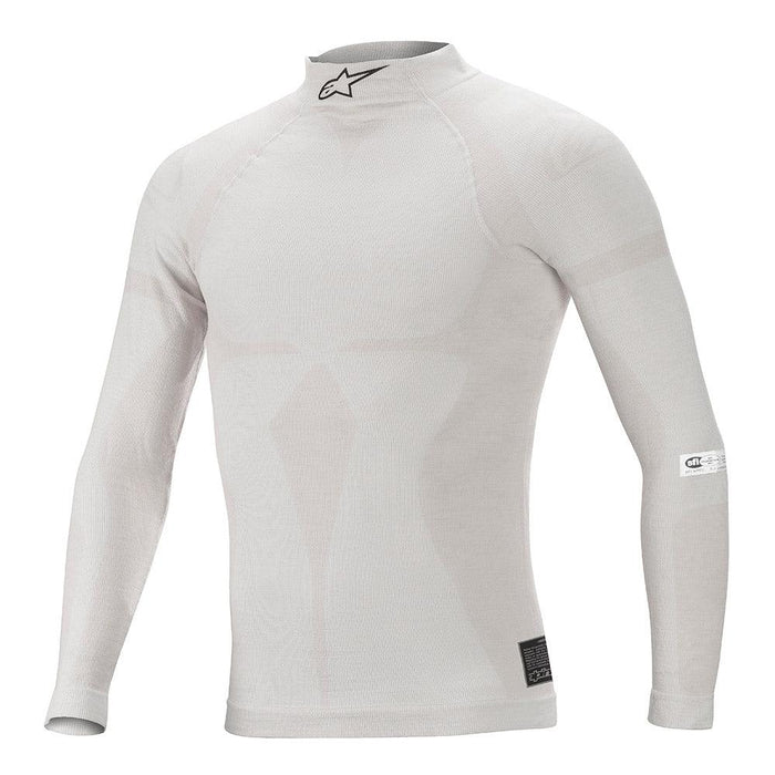 Alpinestars ZX EVO V2 Long-sleeve Racing Top - White - Front - Fast Racer