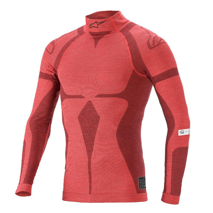 Alpinestars ZX EVO V2 Long-sleeve Racing Top - Red - Front - Fast Racer