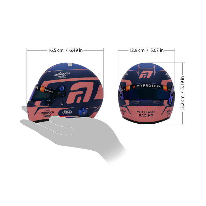 Bell 1:2 Scale F1 Mini Helmet Alex Albon 2024 Williams Formula 1