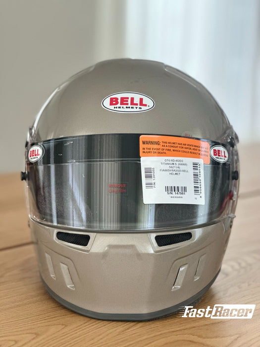 Bell GT6 RD-4C/EC Composite Racing Helmet With Radio, Ear Cups With Speakers, Drinking Tube, 4-Pin IMSA connector with a Coil Cord +Free Fleece Bag - Fast Racer