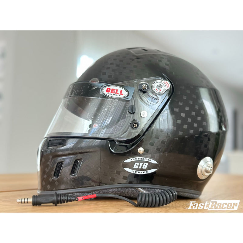 Bell GT6 RD - 4C/EC Carbon Racing Helmet with Mic / Ear Cups / Drinking Tube / IMSA Connector - SA2020 / FIA8859 - FAST RACER