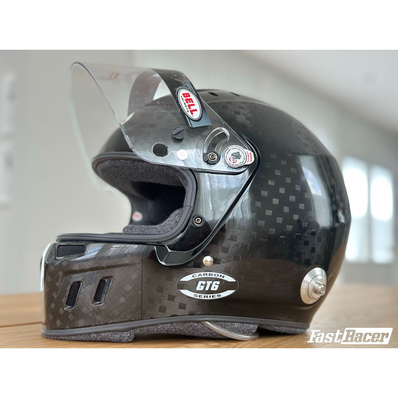 bell gt6 helmet Bell GT6 RD-4C/EC Carbon Racing Helmet with Mic / Ear Cups / Drinking — FAST RACER