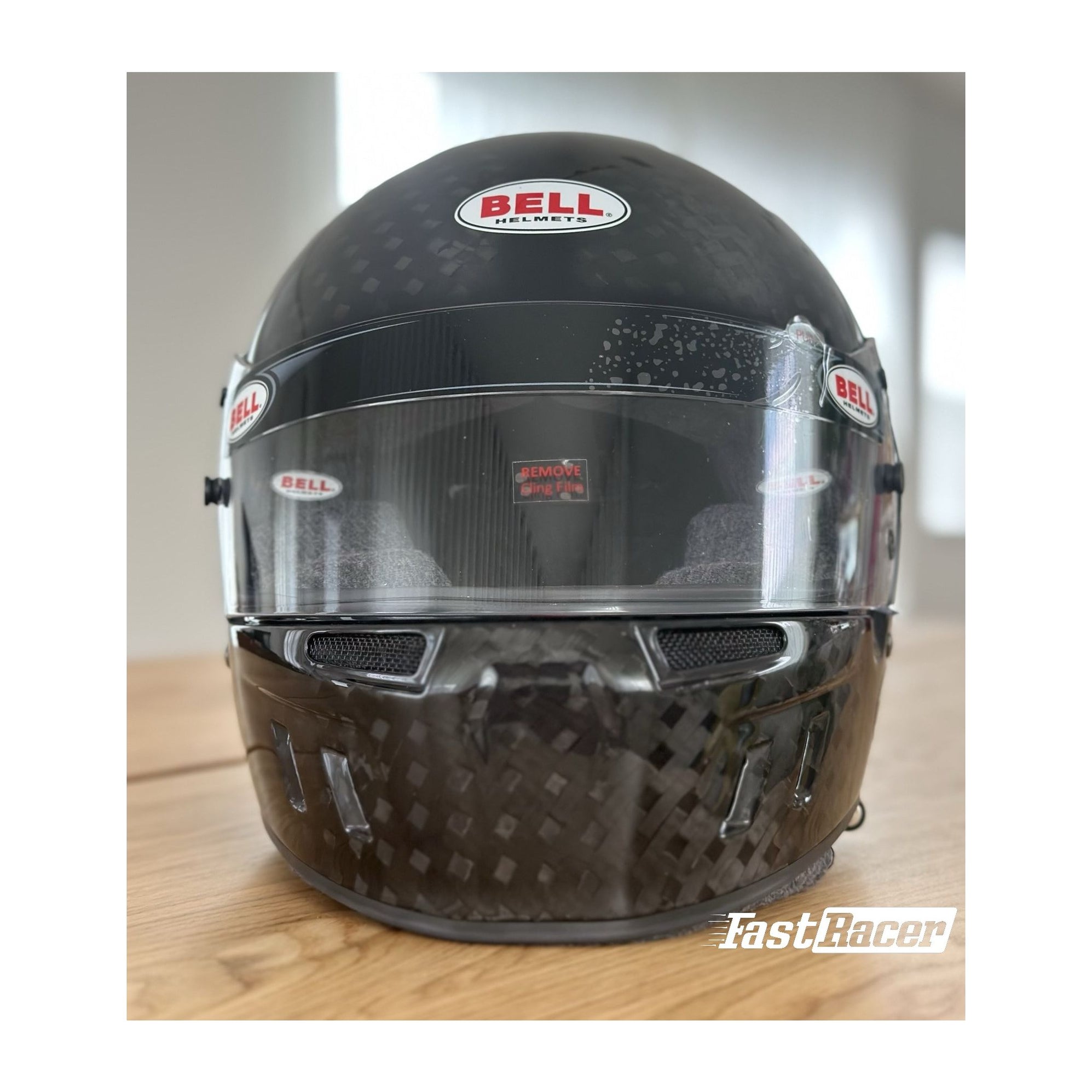Bell GT6 RD-4C/EC Carbon Racing Helmet With Radio, Ear Cups With Speak ...