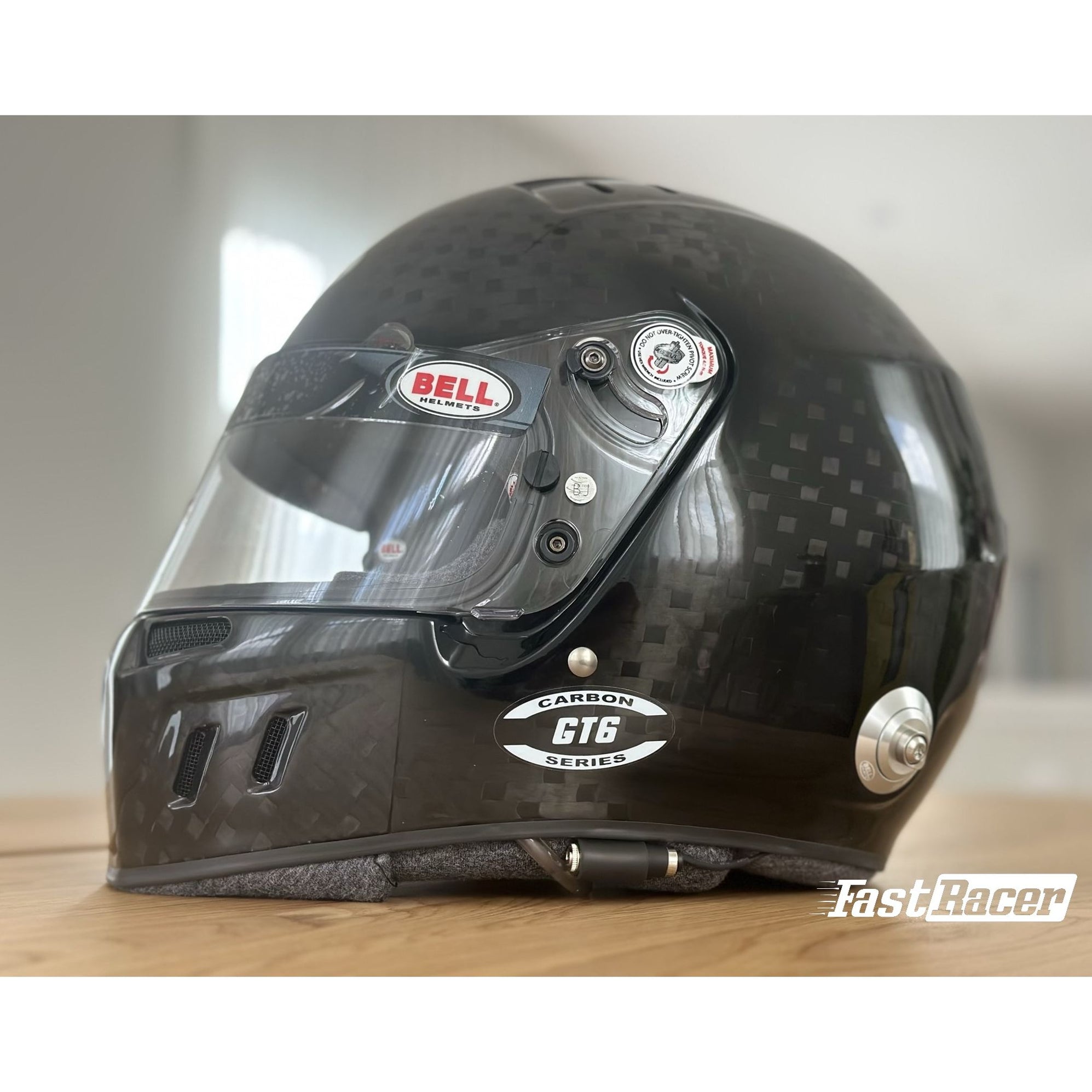 Bell GT6 RD-4C Carbon Racing Helmet With Radio, Drinking Tube, 4-Pin I ...