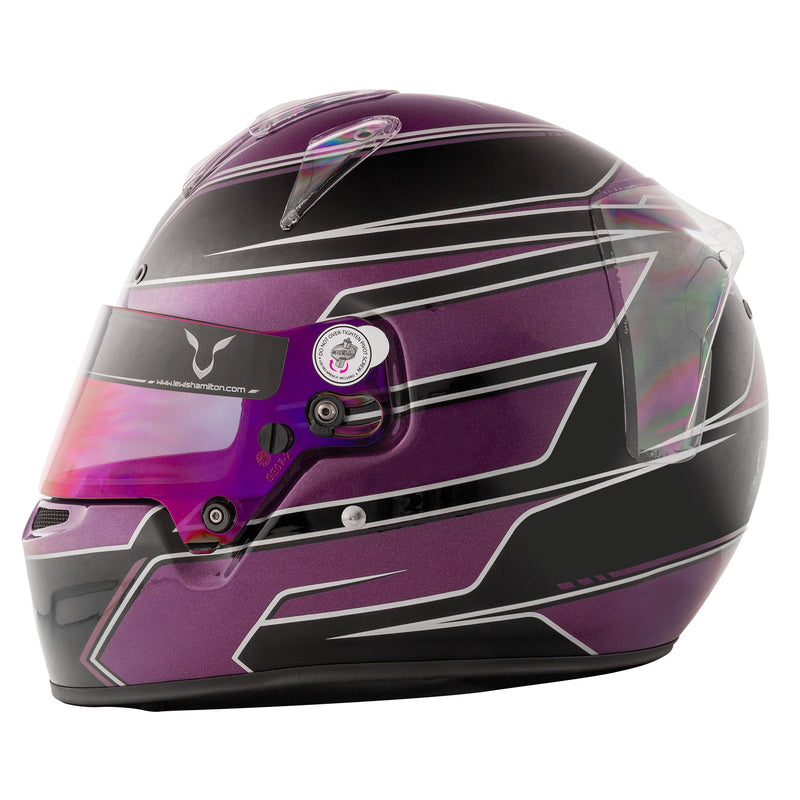 Bell KC7-CMR Kart Helmet Lewis Hamilton Black/Purple +Free HP Bag 54 (6 3/4)