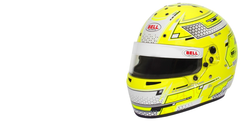 Bell RS7-K Stamina Yello, Go-Kart Helmet - Fast Racer