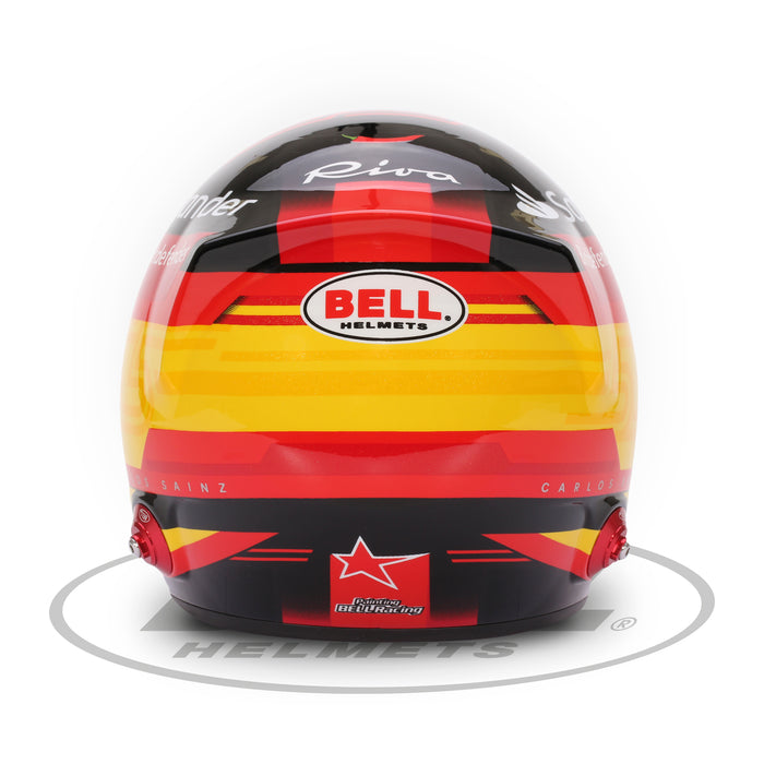 Bell 1:2 Scale Mini Helmet Carlos Sainz 2023 - Back - Fast Racer