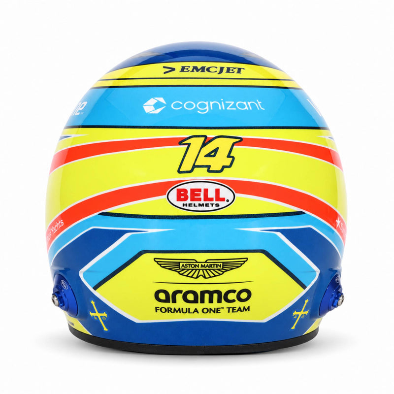 Fernando Alonso 2026 Season F1 Mini Helmet & Display Case Bundle - FAST RACER