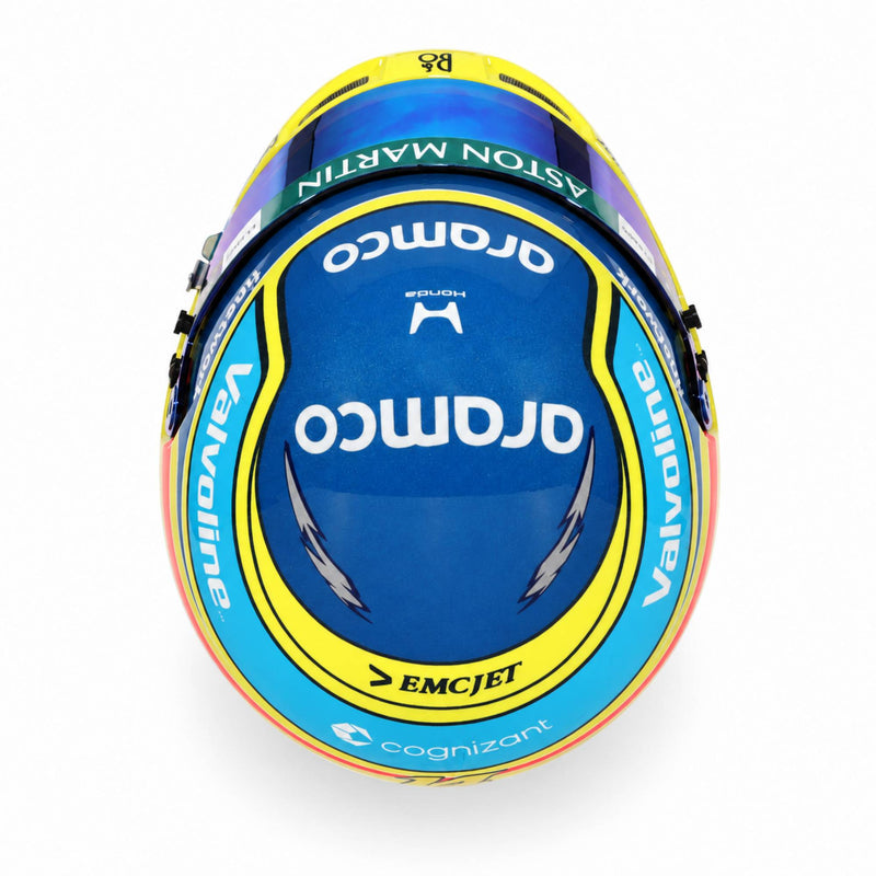 Fernando Alonso 2026 Season F1 Mini Helmet & Display Case Bundle - FAST RACER