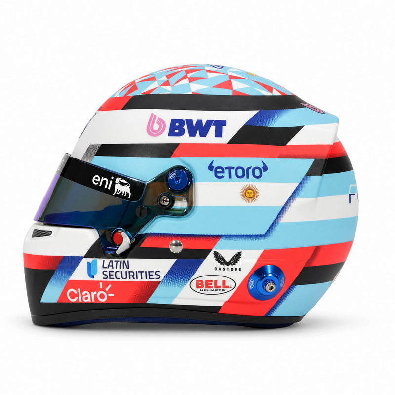 Franco Colapinto 2026 Season F1 Mini Helmet & Display Case Bundle - FAST RACER