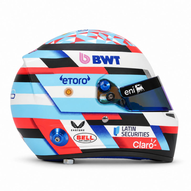 Franco Colapinto 2026 Season F1 Mini Helmet & Display Case Bundle - FAST RACER