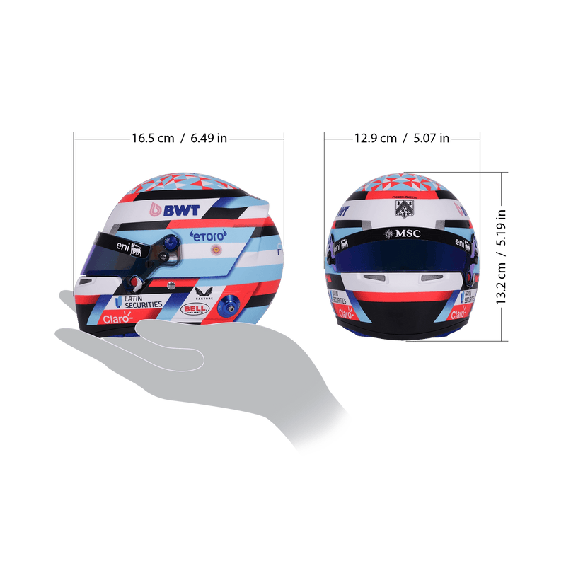 Franco Colapinto 2026 Season F1 Mini Helmet & Display Case Bundle - FAST RACER