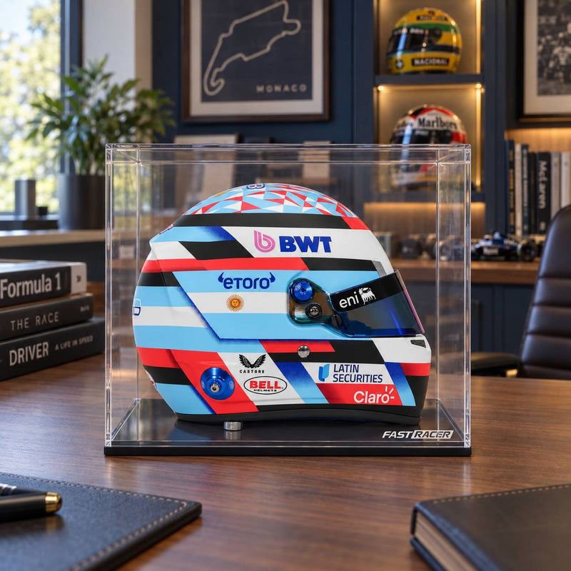 Franco Colapinto 2026 Season F1 Mini Helmet & Display Case Bundle - FAST RACER