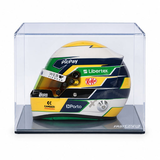 Gabriel Bortoleto 2025 Season F1 Mini Helmet & Display Case Bundle - FAST RACER