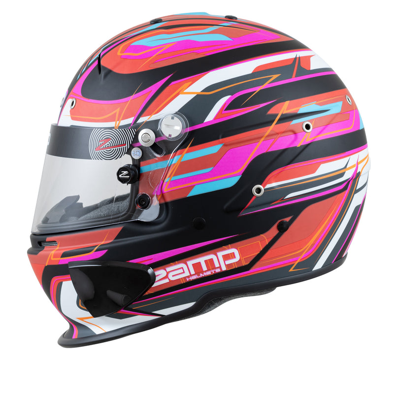 Zamp RZ - 70E Switch Matte Graphic Racing Helmet - FIA 8859 And Snell SA2020 - FAST RACER