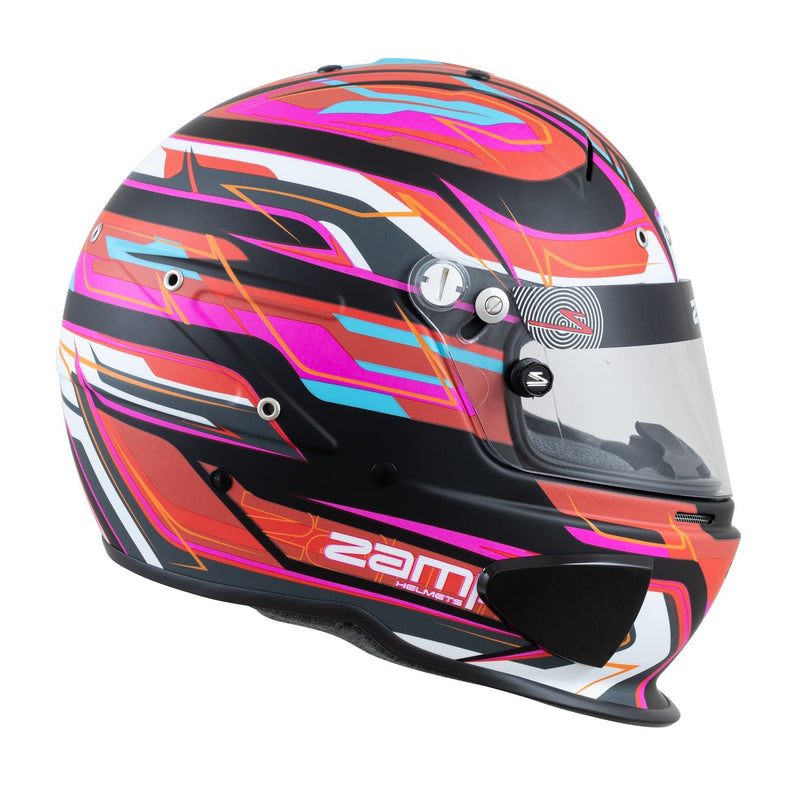 Zamp RZ - 70E Switch Matte Graphic Racing Helmet - FIA 8859 And Snell SA2020 - FAST RACER