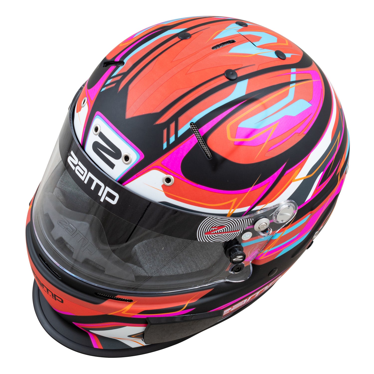 Zamp Racing Helmet Zamp RZ-70E Switch Matte Graphic Race Helmet FIA 8859 And Snell SA2020 ...