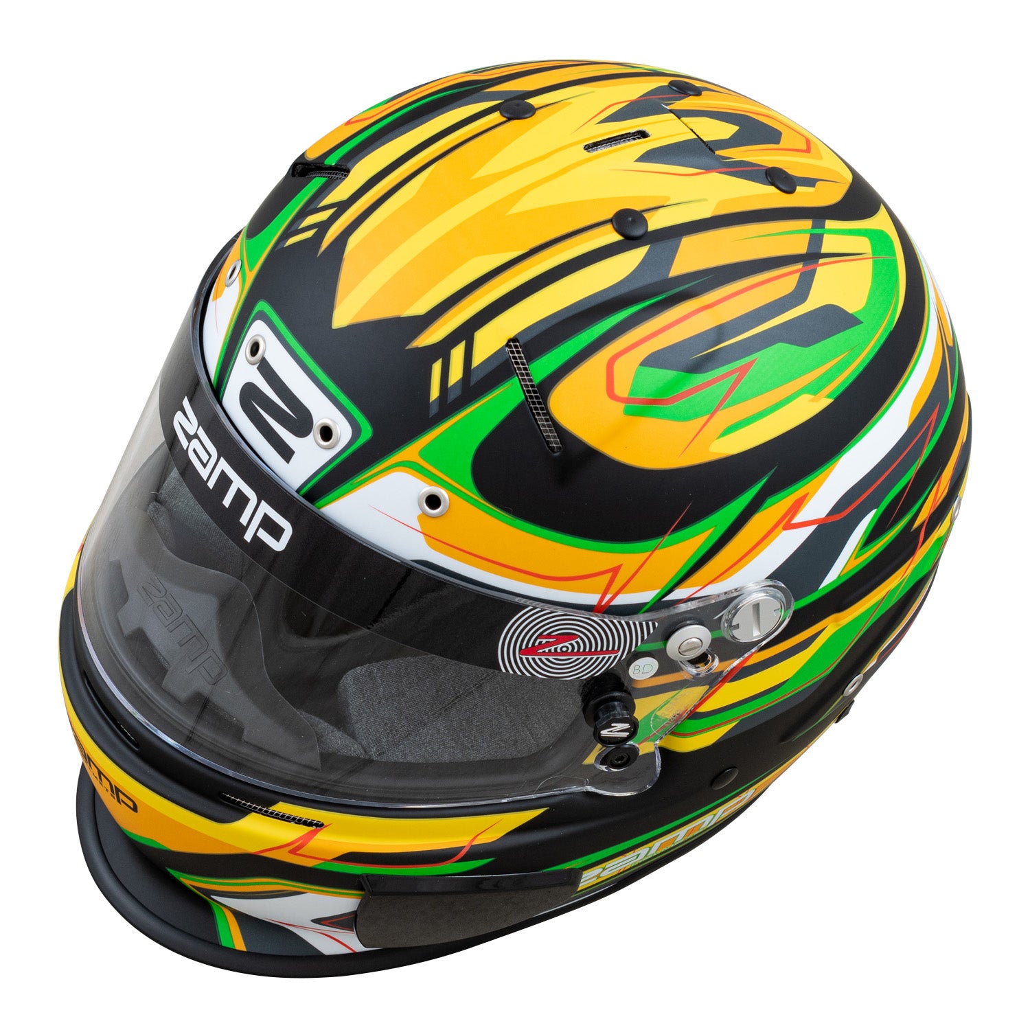 Zamp RZ-70E Switch Matte Graphic Race Helmet FIA 8859 And Snell