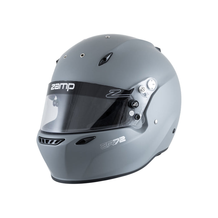 Zamp ZR-72 FIA 8859-2015 & Snell SA2020 Racing Helmet - Matte Gray - Main - Fast Racer
