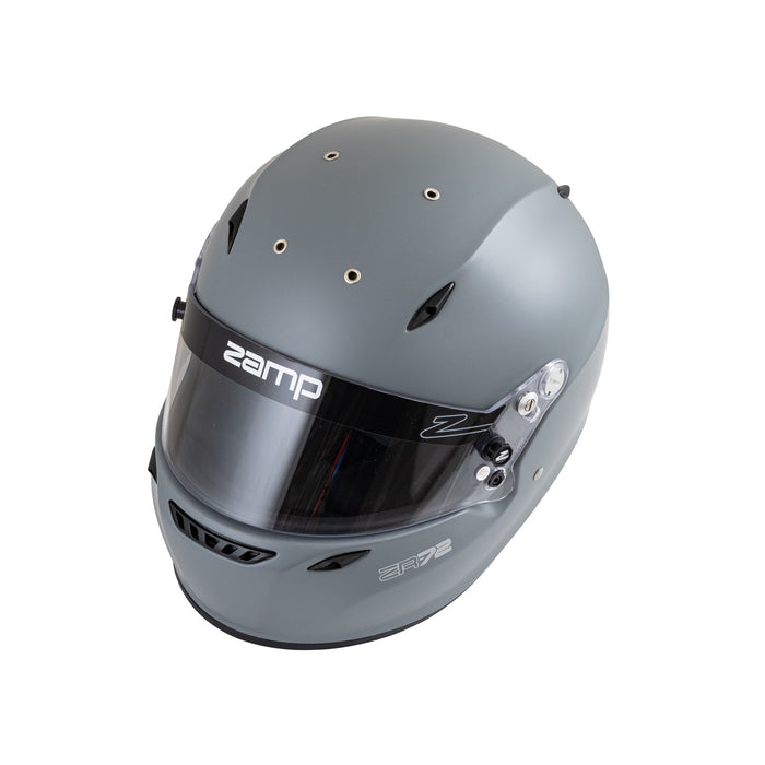 Zamp ZR-72 FIA 8859-2015 & Snell SA2020 Racing Helmet - Matte Gray - Top - Fast Racer