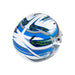 Zamp ZR-72 Graphic FIA 8859-2015 & Snell SA2020 Racing Helmet - Blue/White - Rear - Fast Racer