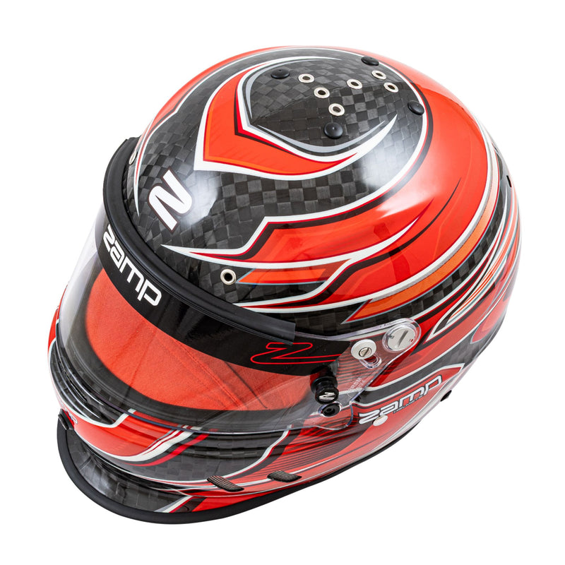 Zamp RZ - 67D Graphics Carbon Dirt Performance Racing Helmet with Color Match Interior - Snell SA2025 - FAST RACER