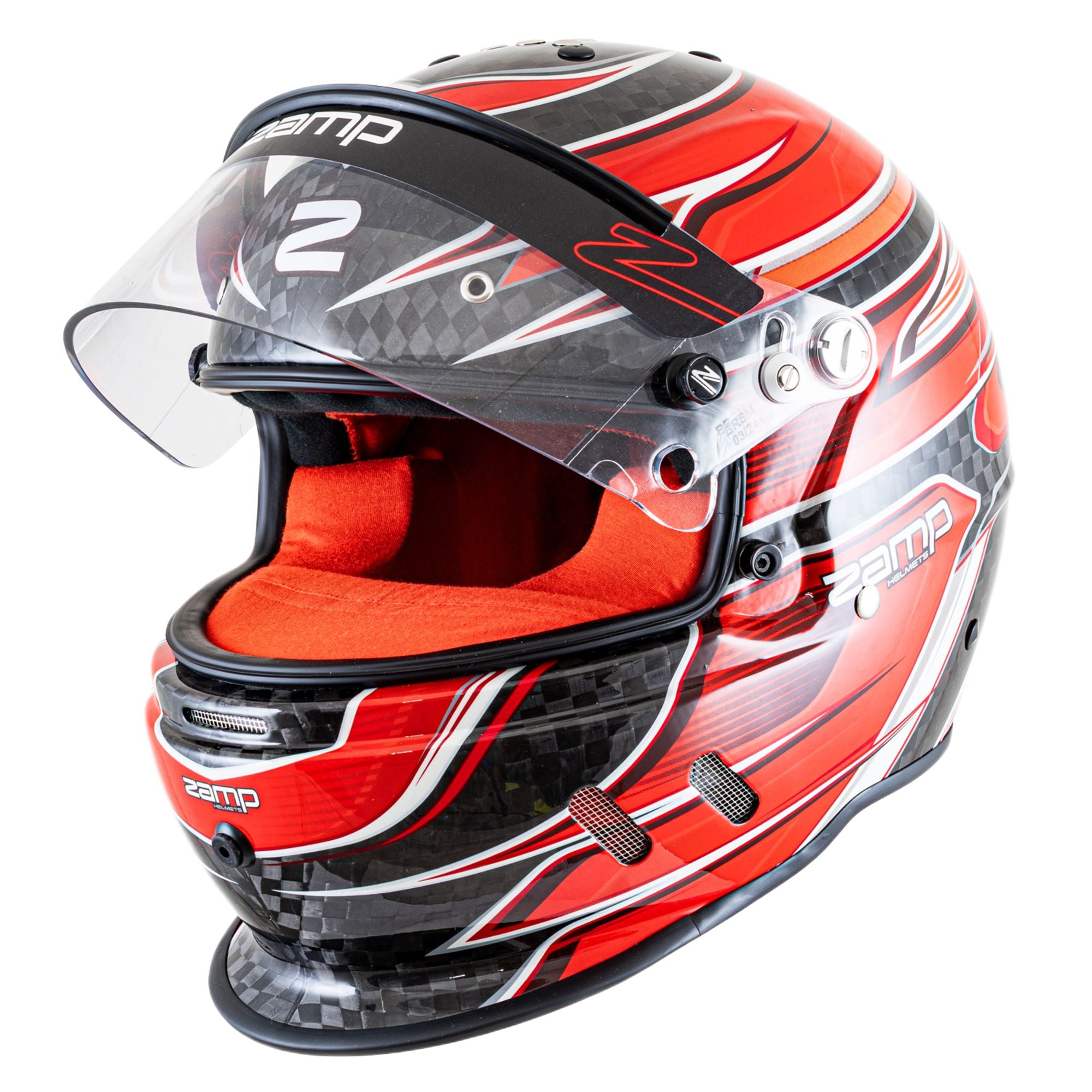 極上牛革 Orange Helmet スリムフィット レザーパンツ 30 Zamp RZ-67D Carbon Dirt Performance Race Helmet / Color Match