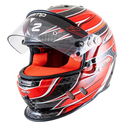 Zamp RZ - 67D Graphics Carbon Dirt Performance Racing Helmet with Color Match Interior - Snell SA2025 - FAST RACER