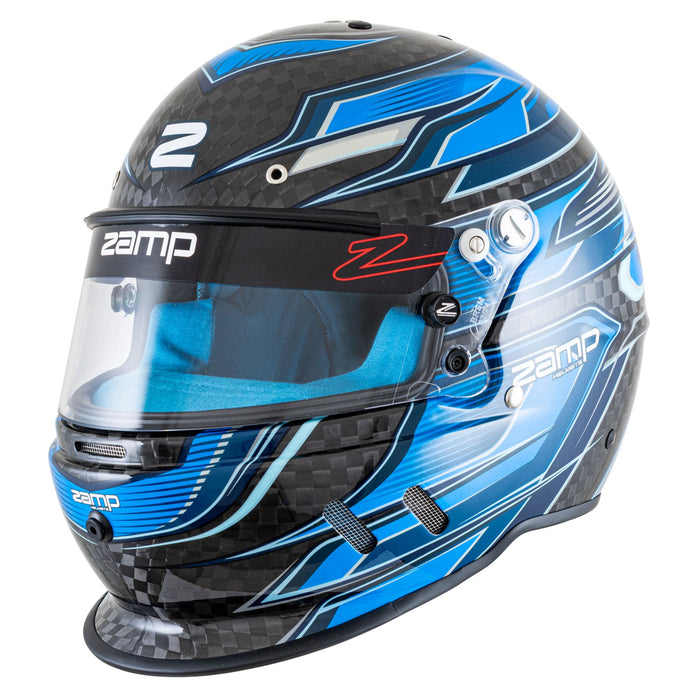 Zamp RZ - 67D Graphics Carbon Dirt Performance Racing Helmet with Color Match Interior - Snell SA2025 - FAST RACER