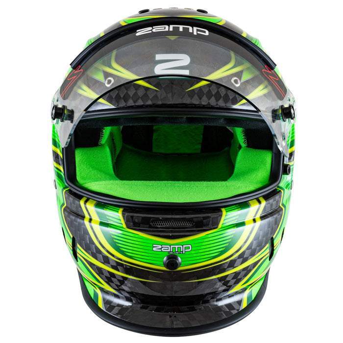 Zamp RZ - 67D Graphics Carbon Dirt Performance Racing Helmet with Color Match Interior - Snell SA2025 - FAST RACER