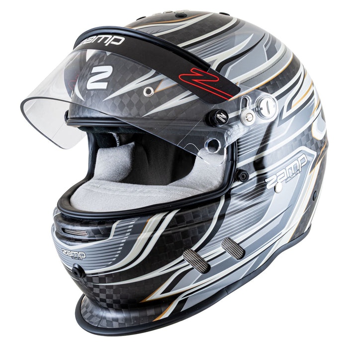 Zamp RZ - 67D Graphics Carbon Dirt Performance Racing Helmet with Color Match Interior - Snell SA2025 - FAST RACER