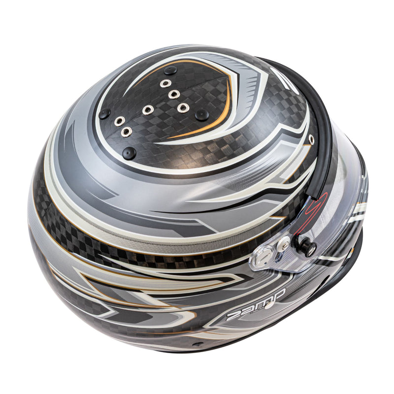 Zamp RZ - 67D Graphics Carbon Dirt Performance Racing Helmet with Color Match Interior - Snell SA2025 - FAST RACER