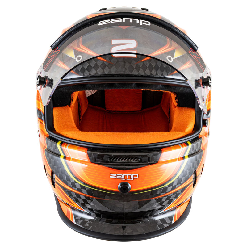 Zamp RZ - 67D Graphics Carbon Dirt Performance Racing Helmet with Color Match Interior - Snell SA2025 - FAST RACER