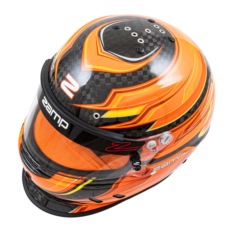Zamp RZ - 67D Graphics Carbon Dirt Performance Racing Helmet with Color Match Interior - Snell SA2025 - FAST RACER
