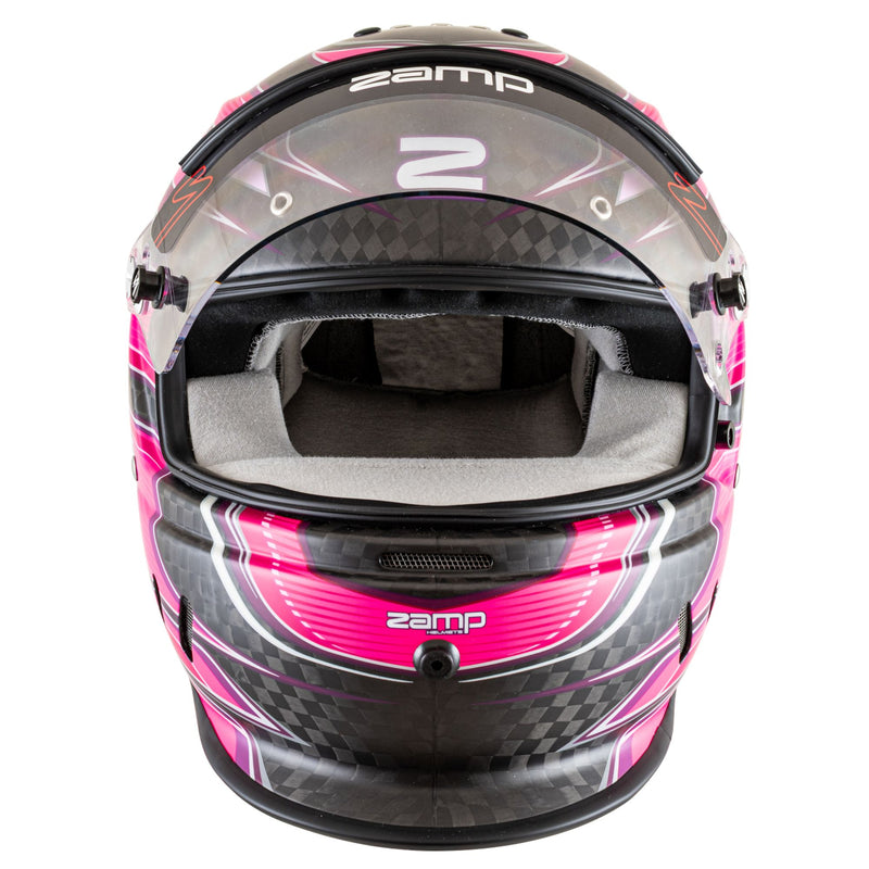 Zamp RZ - 67D Graphics Carbon Dirt Performance Racing Helmet with Color Match Interior - Snell SA2025 - FAST RACER