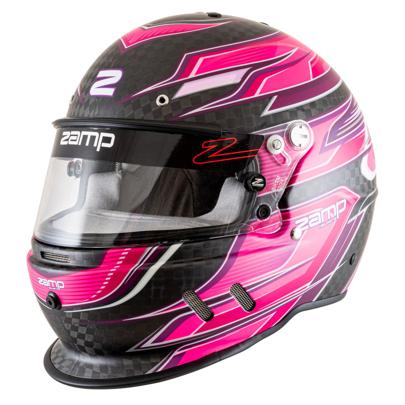 Zamp Racing Zamp RZ-67D Carbon Dirt Performance Race Helmet / Color Match Interior ...