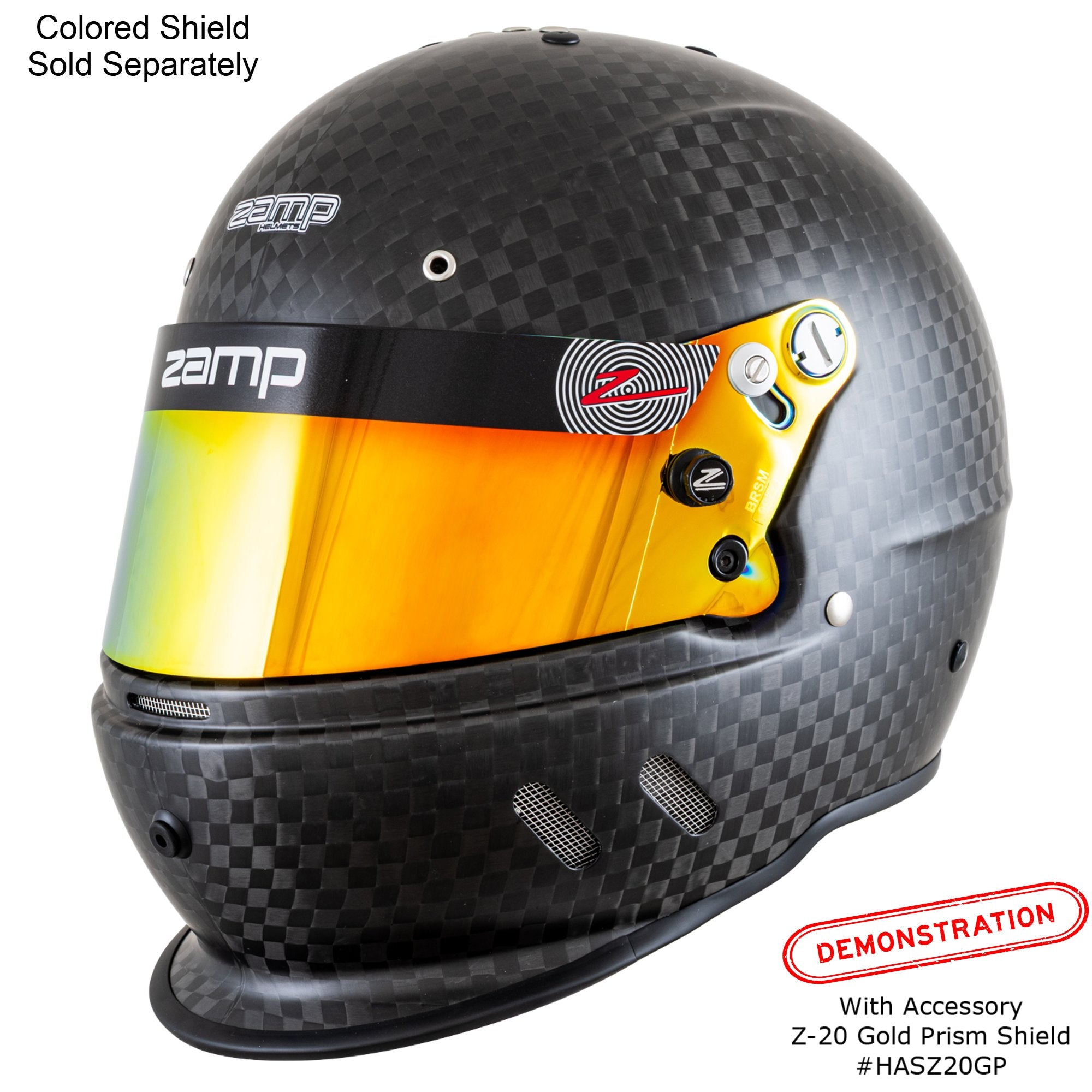 Zamp Racing Zamp RZ-67D Carbon Dirt Performance Race Helmet Snell SA2025 - Fast ...