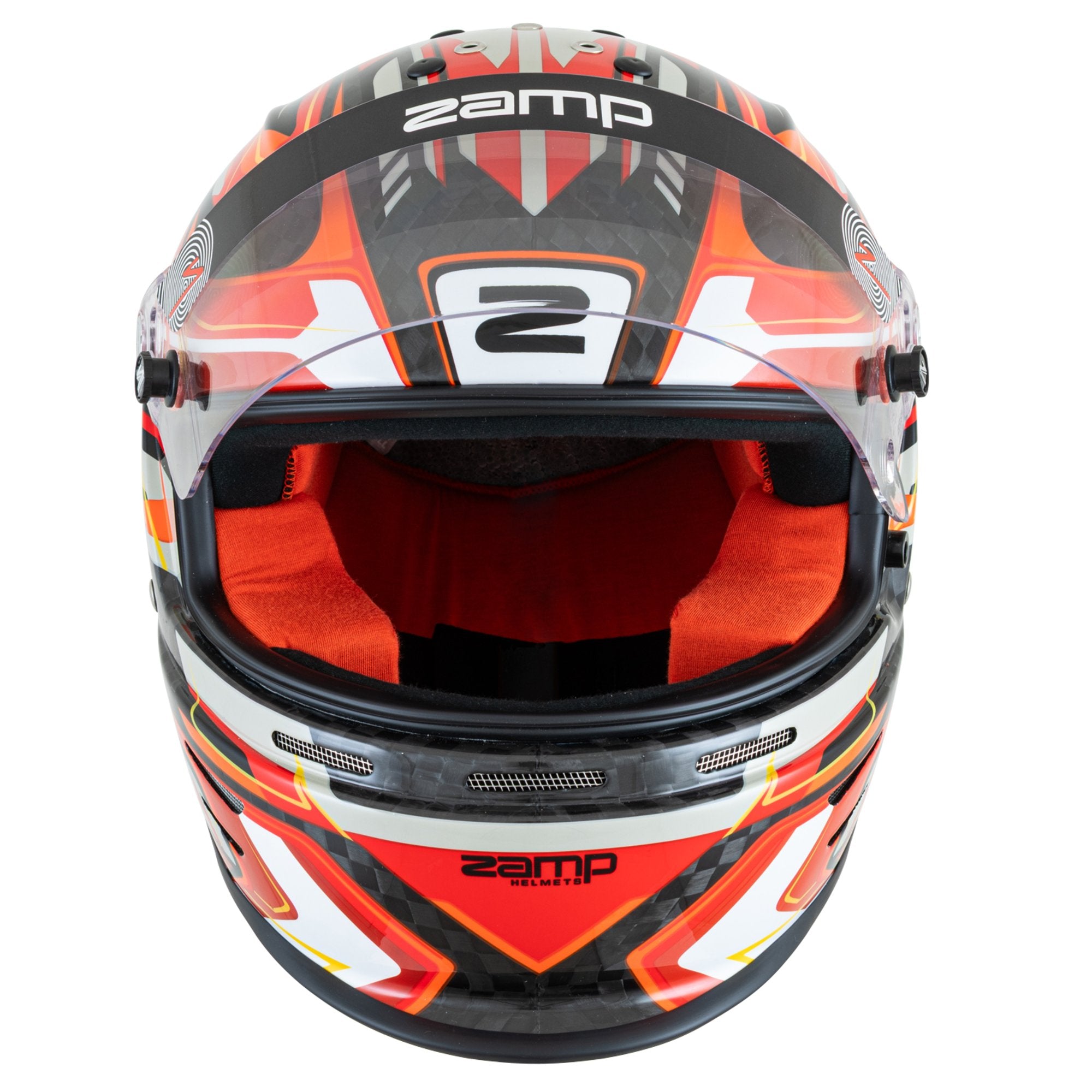 Zamp Racing Helmet Zamp RZ-48Y Carbon Graphics Youth Racing Helmet FIA/Snell CMR - SFI 24. ...