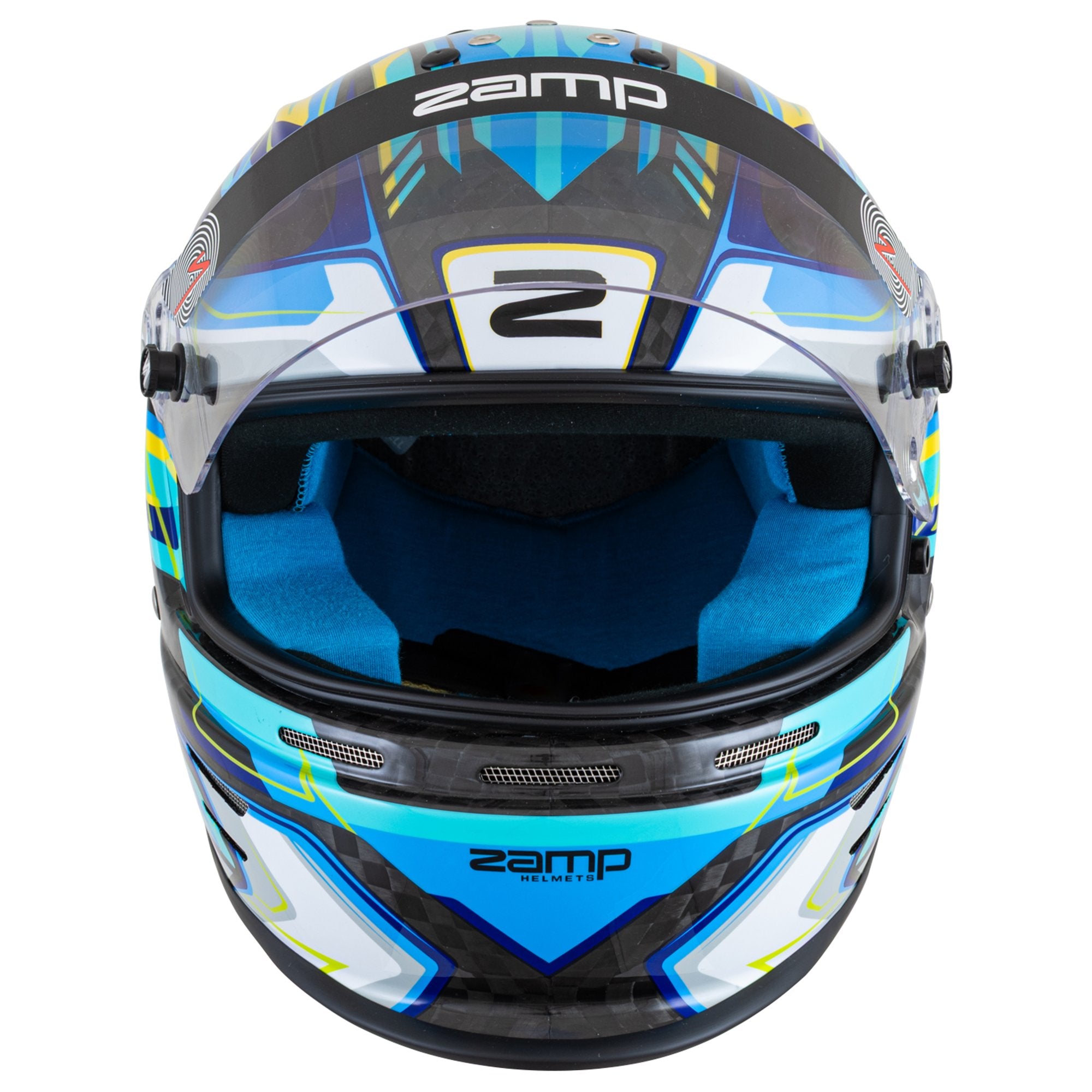 Zamp RZ-48Y Carbon Graphics Youth Racing Helmet FIA/Snell CMR - SFI 24. ...