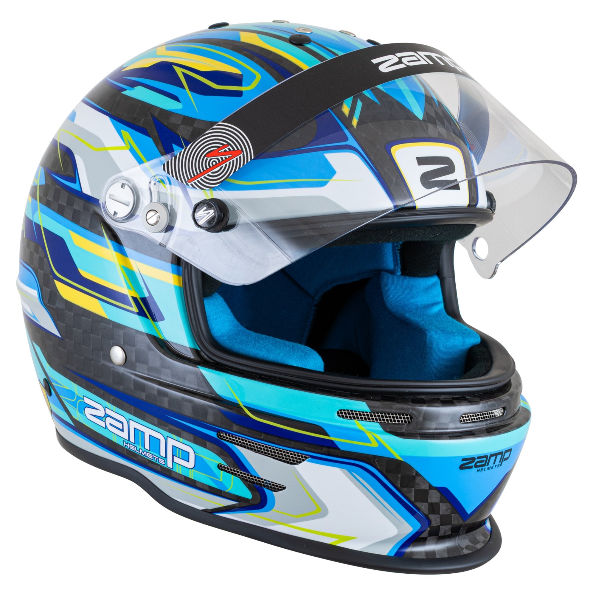Zamp RZ-48Y Carbon Graphics Youth Racing Helmet FIA/Snell CMR - SFI 24. ...