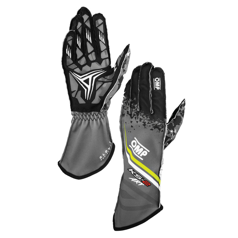 OMP KS - 2 ART V2 Kart Gloves - Youth / Kids Sizes - FAST RACER