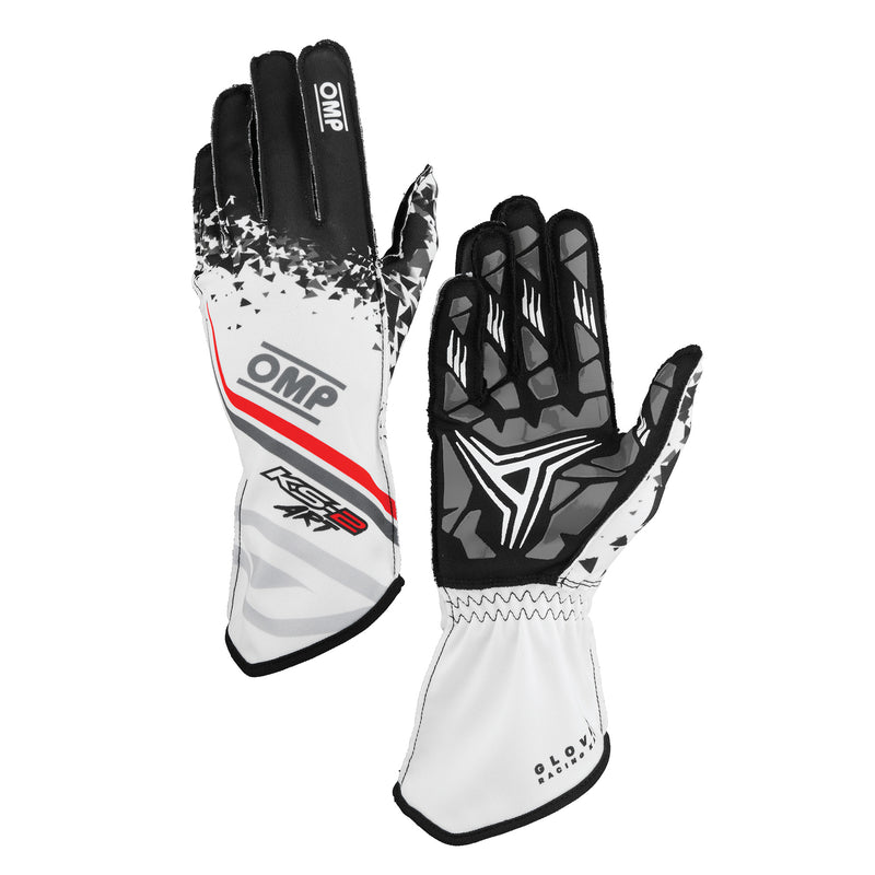 OMP KS - 2 ART V2 Kart Gloves - Youth / Kids Sizes - FAST RACER