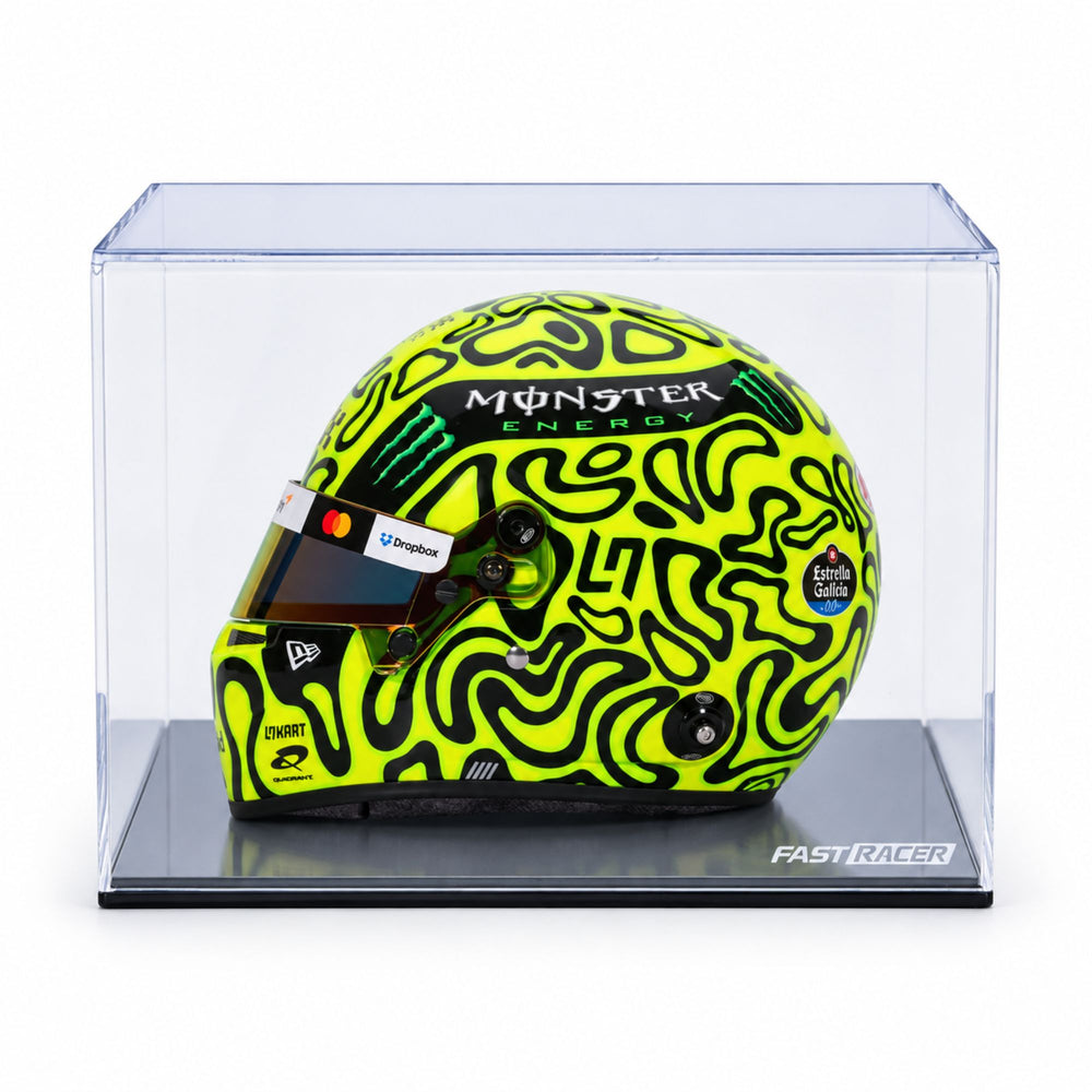 Lando Norris 2025 Season F1 Mini Helmet & Display Case Bundle - FAST RACER