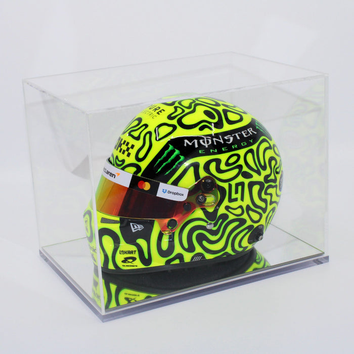 Bell Clear Plexiglass Display Case for 1/2 Scale Collectible Mini Helmet - FAST RACER